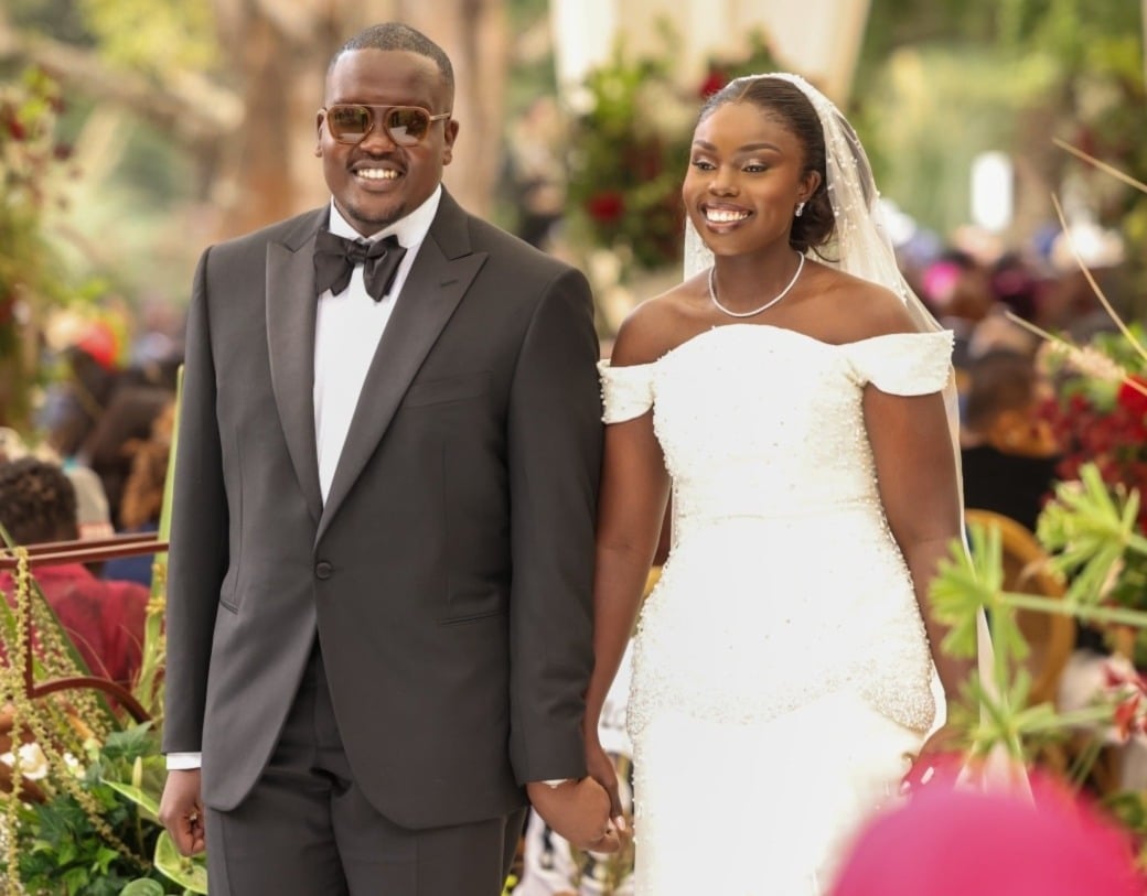 File image of Nicole Langat with her husband Brian Belio
